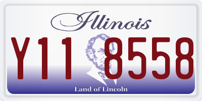IL license plate Y118558