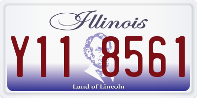 IL license plate Y118561
