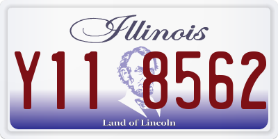 IL license plate Y118562