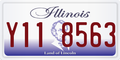 IL license plate Y118563