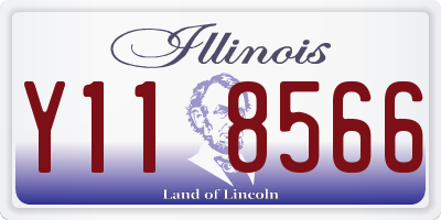 IL license plate Y118566