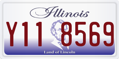 IL license plate Y118569
