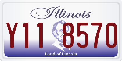 IL license plate Y118570