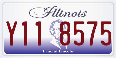 IL license plate Y118575