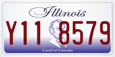 IL license plate Y118579