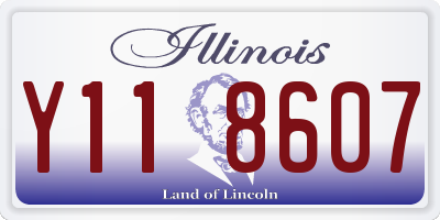 IL license plate Y118607