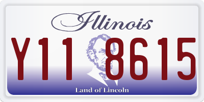 IL license plate Y118615