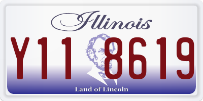 IL license plate Y118619