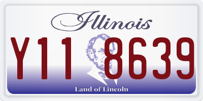 IL license plate Y118639