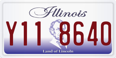IL license plate Y118640