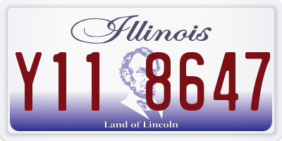 IL license plate Y118647