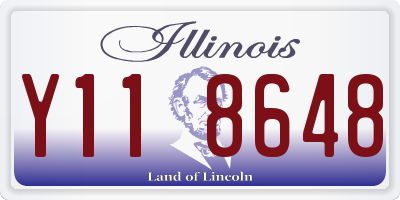 IL license plate Y118648