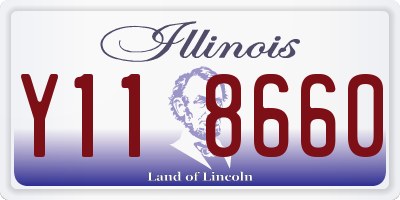IL license plate Y118660