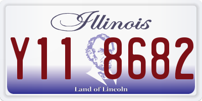 IL license plate Y118682
