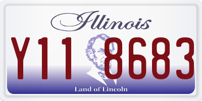 IL license plate Y118683