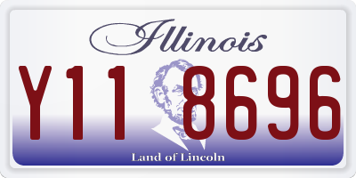 IL license plate Y118696