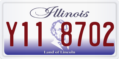 IL license plate Y118702