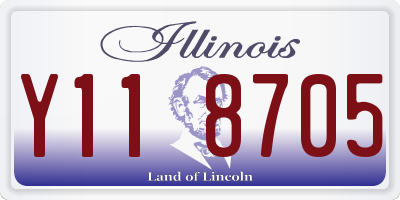 IL license plate Y118705