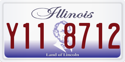IL license plate Y118712