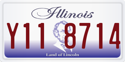 IL license plate Y118714