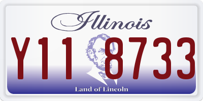 IL license plate Y118733