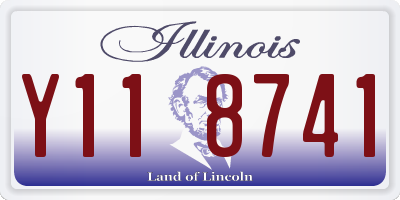 IL license plate Y118741