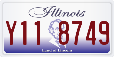 IL license plate Y118749