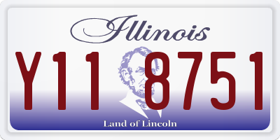 IL license plate Y118751