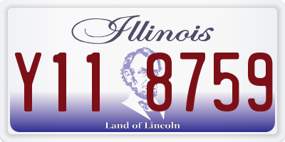 IL license plate Y118759