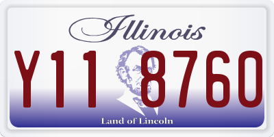 IL license plate Y118760