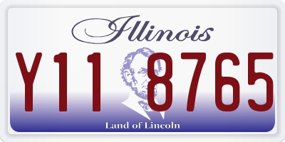 IL license plate Y118765