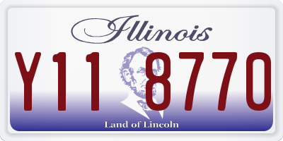 IL license plate Y118770