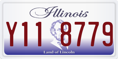 IL license plate Y118779