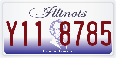 IL license plate Y118785