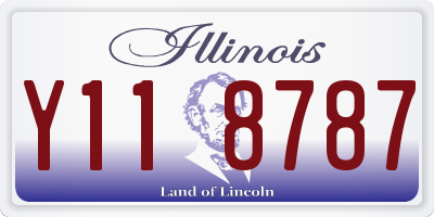 IL license plate Y118787