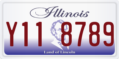 IL license plate Y118789