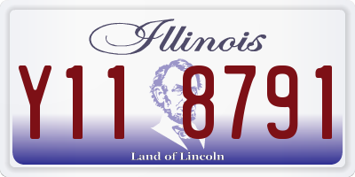 IL license plate Y118791