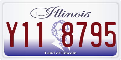 IL license plate Y118795