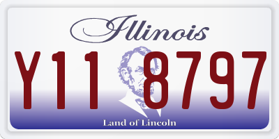 IL license plate Y118797