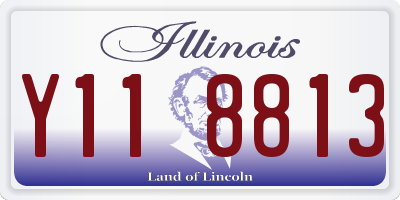 IL license plate Y118813
