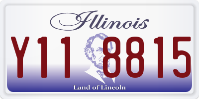 IL license plate Y118815