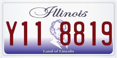 IL license plate Y118819