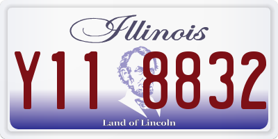 IL license plate Y118832