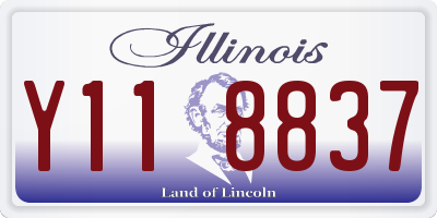 IL license plate Y118837
