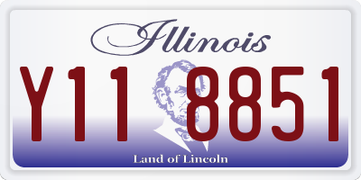 IL license plate Y118851