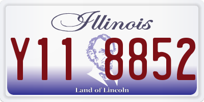 IL license plate Y118852