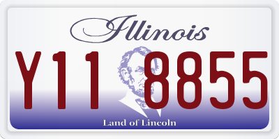 IL license plate Y118855