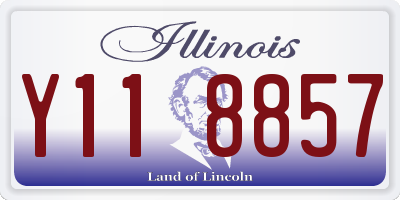 IL license plate Y118857