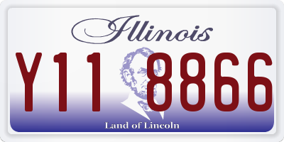 IL license plate Y118866