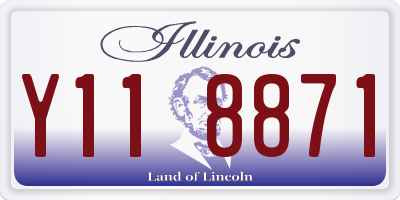 IL license plate Y118871